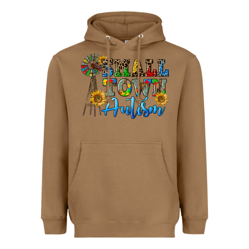Small Town Autism Heavyweight Hoodie by CowGirlArtShop | Teevron