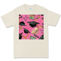 Bone pink glitter graduation seamless pattern Premium Tee - BundleAndBundleShop
