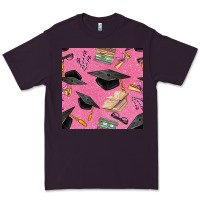 Plum pink glitter graduation seamless pattern Premium Tee - BundleAndBundleShop