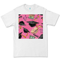 White pink glitter graduation seamless pattern Premium Tee - BundleAndBundleShop
