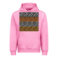 Fuchsia Pink safari animals seamless pattern Urban Hoodie - BundleAndBundleShop