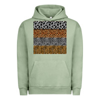 Pigment Oil Green safari animals seamless pattern Urban Hoodie - BundleAndBundleShop