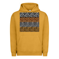 Pigment Peanut Butter safari animals seamless pattern Urban Hoodie - BundleAndBundleShop