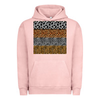 Pigment Salmon safari animals seamless pattern Urban Hoodie - BundleAndBundleShop