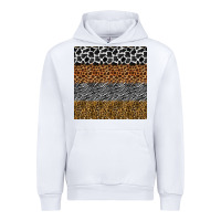 White safari animals seamless pattern Urban Hoodie - BundleAndBundleShop