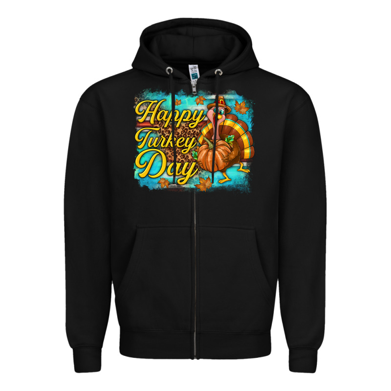 Happy Turkey Day Zipper Hoodie by texasbilliewilder | Teevron
