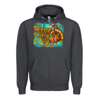 Smoke Happy Turkey Day Zipper Hoodie - texasbilliewilder