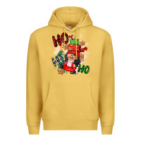Antique Gold ho ho ho girl gnome Premium Hoodie - CowGirlArtShop