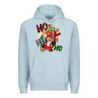 Blue Mist ho ho ho girl gnome Premium Hoodie - CowGirlArtShop