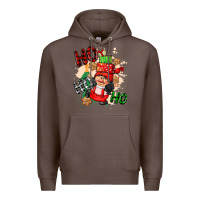 Coffee ho ho ho girl gnome Premium Hoodie - CowGirlArtShop