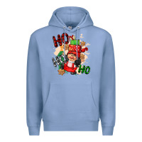 Colony Blue ho ho ho girl gnome Premium Hoodie - CowGirlArtShop