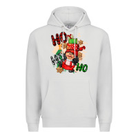 Dove Grey ho ho ho girl gnome Premium Hoodie - CowGirlArtShop