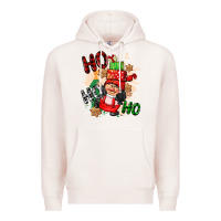 Pale Pink ho ho ho girl gnome Premium Hoodie - CowGirlArtShop