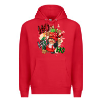 Red ho ho ho girl gnome Premium Hoodie - CowGirlArtShop