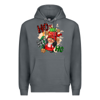 Rock ho ho ho girl gnome Premium Hoodie - CowGirlArtShop
