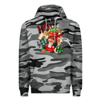 Slate Camo ho ho ho girl gnome Premium Hoodie - CowGirlArtShop