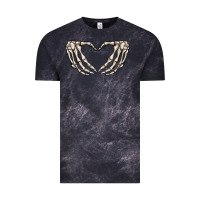 Cloud Black skeleton heart Vintage Tee - MaliasSmallBusiness