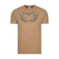 Vintage Coffee skeleton heart Vintage Tee - MaliasSmallBusiness