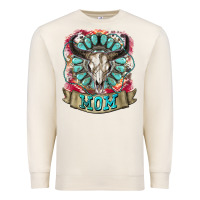 Sandshell Mom Bull Skull Mother's Day Premium Sweatshirt - CowGirlArtShop