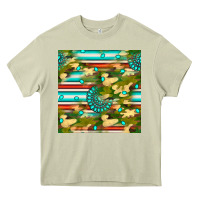 Mossy camouflage serape gemstone seamless pattern Heavy Core Tee - BundleAndBundleShop