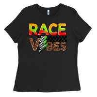 Black race vibes Ladies Tee - AdoDesignShop