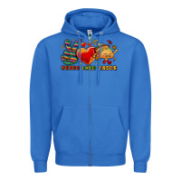 True Royal Peace love tacos Zipper Hoodie - NancyCooperArtShop