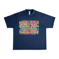 Navy my temper goes from zerobail money real quick Urban Heavy Tee - NancyCooperArtShop