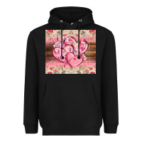 Black cancer hearts Heavyweight Hoodie - CowGirlArtShop