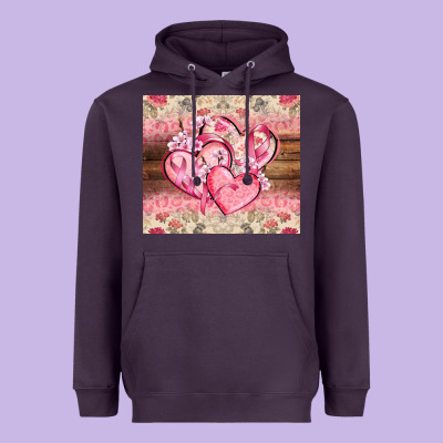 Cancer Hearts Heavyweight Hoodie Designed By Cowgirlartshop