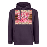 Plum cancer hearts Heavyweight Hoodie - CowGirlArtShop