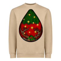 Mushroom Christmas  teardrop Heavyweight Sweatshirt - BundleAndBundleShop