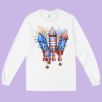 Let’s Get Lıt Long Sleeve Tee Designed By Jahusdesignshop