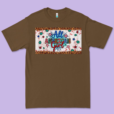 All American Girl Premium Tee Designed By Artiststas