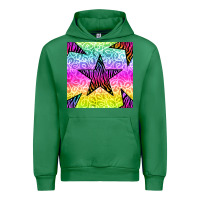 Emerald zebra glitter star seamless pattern Urban Hoodie - BundleAndBundleShop