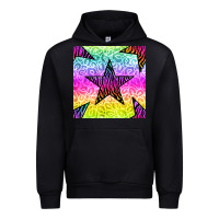 Foreset Green zebra glitter star seamless pattern Urban Hoodie - BundleAndBundleShop