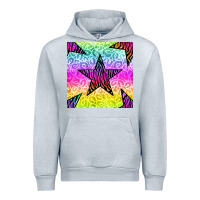 Heather Grey zebra glitter star seamless pattern Urban Hoodie - BundleAndBundleShop