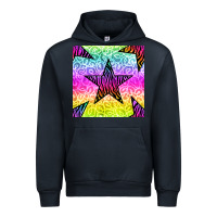 Navy zebra glitter star seamless pattern Urban Hoodie - BundleAndBundleShop