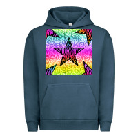 Pigment Midnight Navy zebra glitter star seamless pattern Urban Hoodie - BundleAndBundleShop