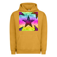 Pigment Peanut Butter zebra glitter star seamless pattern Urban Hoodie - BundleAndBundleShop