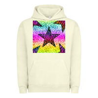 Pigment Pistachio zebra glitter star seamless pattern Urban Hoodie - BundleAndBundleShop