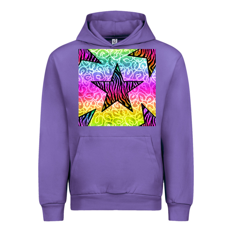 Zebra Glitter Star Seamless Pattern Urban Hoodie by BundleAndBundleShop | Teevron