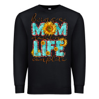 Black Being a Mom makes my life complete Mother's Day Premium Sweatshirt - CowGirlArtShop