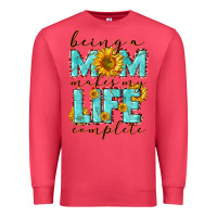 Cardinal Being a Mom makes my life complete Mother's Day Premium Sweatshirt - CowGirlArtShop