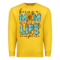 Lemon Being a Mom makes my life complete Mother's Day Premium Sweatshirt - CowGirlArtShop