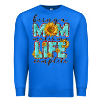 True Royal Being a Mom makes my life complete Mother's Day Premium Sweatshirt - CowGirlArtShop