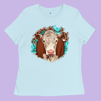 Hareford Leopard Gemstone Ladies Tee Designed By Jahusdesignshop