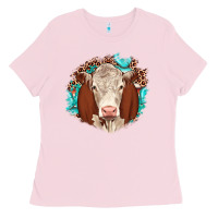 Bubblegum Pink hareford leopard gemstone Ladies Tee - JahusDesignShop