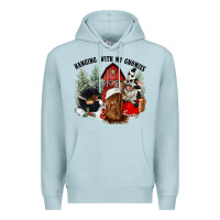 Blue Mist hanging with my gnomies Premium Hoodie - CowGirlArtShop