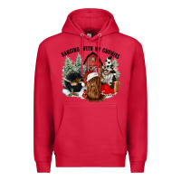 Cardinal hanging with my gnomies Premium Hoodie - CowGirlArtShop