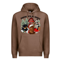 Chestnut hanging with my gnomies Premium Hoodie - CowGirlArtShop